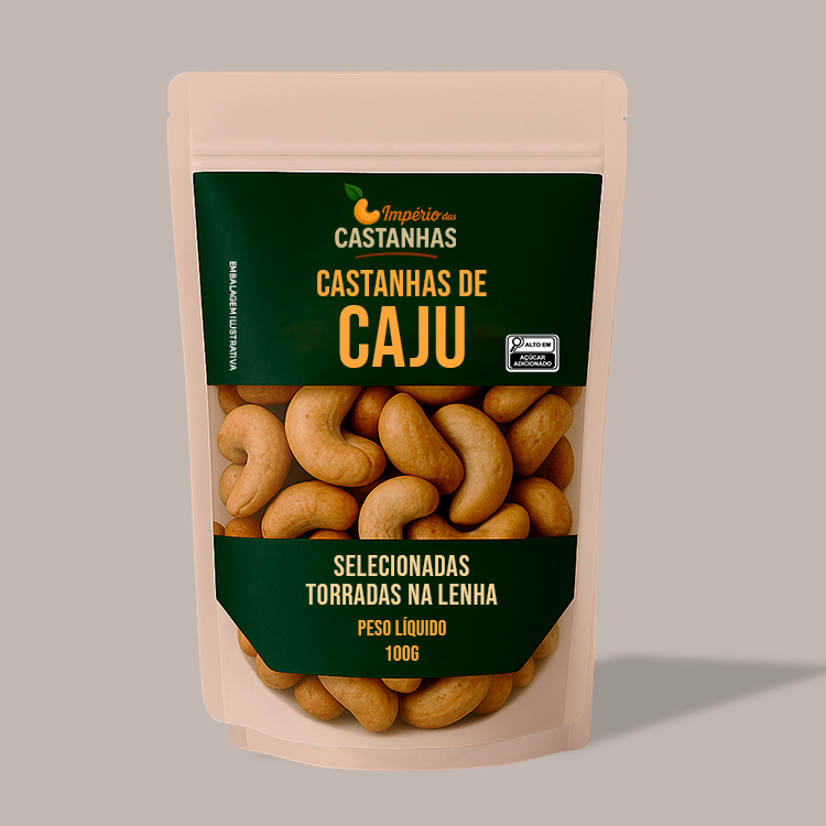Castanha Caju Selecionada Torrada na Lenha 100g a granel
